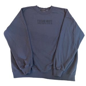 Taylor Swift Eras Tour Official Merch Blue Crewneck
